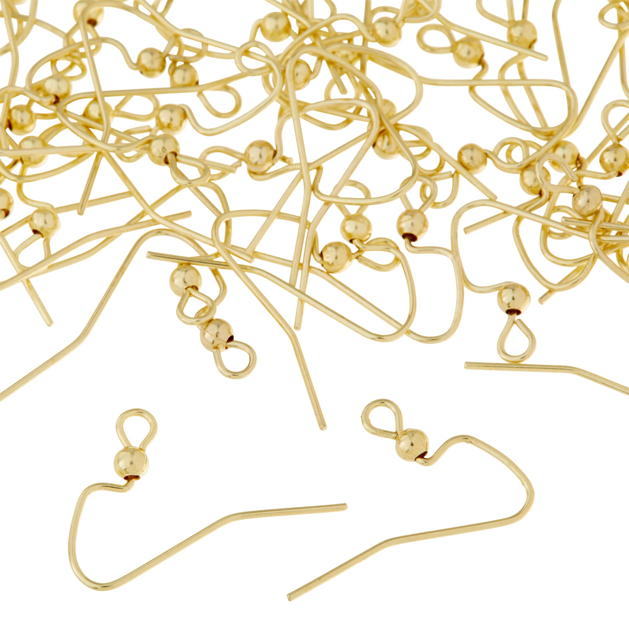 Fishhook Earring with Ball by Bead Landing